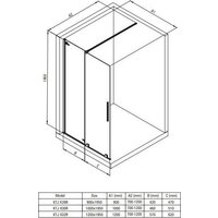 Душевая стенка Deante Prizma Walk-In KTJ 039R - Превью изображения №4 — Интернет-магазин Time-Shop