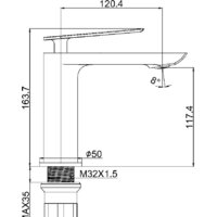 Смеситель Maxonor Pure Life PL1095-8 - Превью изображения №3 — Интернет-магазин Time-Shop