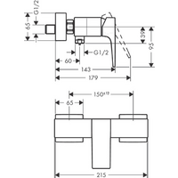 Смеситель Hansgrohe Metropol 32560670 (черный матовый) - Превью изображения №2 — Интернет-магазин Time-Shop