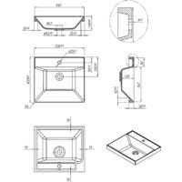Умывальник Roxen Mila 50 3001150 - Превью изображения №4 — Интернет-магазин Time-Shop