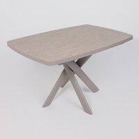 Кухонный стол Мамадома Leonel-130 раздвижной 130-165х85 (бежевый камень-hpl/капучино) - Превью изображения №8 — Интернет-магазин Time-Shop