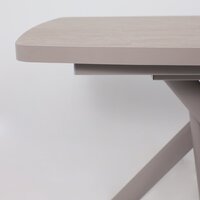 Кухонный стол Мамадома Leonel-130 раздвижной 130-165х85 (бежевый камень-hpl/капучино) - Превью изображения №12 — Интернет-магазин Time-Shop