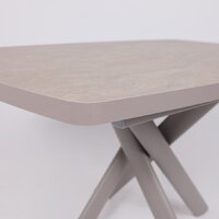 Кухонный стол Мамадома Leonel-130 раздвижной 130-165х85 (бежевый камень-hpl/капучино) - Превью изображения №10 — Интернет-магазин Time-Shop