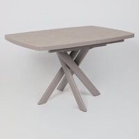 Кухонный стол Мамадома Leonel-130 раздвижной 130-165х85 (бежевый камень-hpl/капучино) - Превью изображения №7 — Интернет-магазин Time-Shop