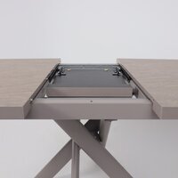 Кухонный стол Мамадома Leonel-130 раздвижной 130-165х85 (бежевый камень-hpl/капучино) - Превью изображения №15 — Интернет-магазин Time-Shop