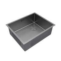 Кухонная мойка Paulmark NEXT-SKEW 54 UNI PM885444-MG (серый/серый матовый) - Превью изображения №2 — Интернет-магазин Time-Shop