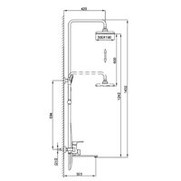 Душевая система  FRAP F2471-6 - Превью изображения №2 — Интернет-магазин Time-Shop