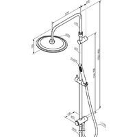 Душевая система  Damixa Scandinavian 936000300 - Превью изображения №7 — Интернет-магазин Time-Shop