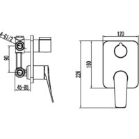 Смеситель без скрытого механизма Lemark Bronx LM3727BL - Превью изображения №2 — Интернет-магазин Time-Shop