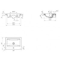  Cersanit Тумба с умывальником Lara 60 + Como 63414 + S-UM-COM60/1-w - Превью изображения №4 — Интернет-магазин Time-Shop