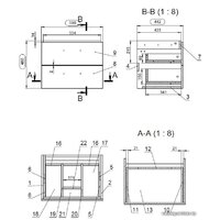  Cersanit Тумба с умывальником Lara 60 + Como 63414 + S-UM-COM60/1-w - Превью изображения №2 — Интернет-магазин Time-Shop