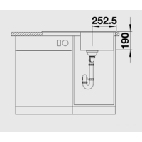 Кухонная мойка Blanco Legra 45 S (антрацит) [522201] - Превью изображения №4 — Интернет-магазин Time-Shop