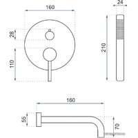 Смеситель Rea Lungo Chrome B6990 (хром) - Превью изображения №3 — Интернет-магазин Time-Shop