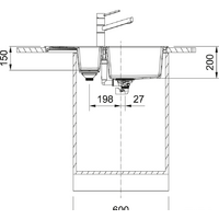 Кухонная мойка Franke Sirius 2.0 S2D 651-78 Tectonite 143.0628.385 (белый) - Превью изображения №3 — Интернет-магазин Time-Shop