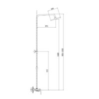Душевая система  Haiba HB24505-8 (белый) - Превью изображения №2 — Интернет-магазин Time-Shop