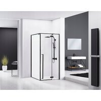 Душевой уголок Rea Fargo 120х90 (черный/прозрачное стекло) - Превью изображения №2 — Интернет-магазин Time-Shop