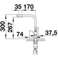 Смеситель Blanco Fontas II (черный) - Превью изображения №2 — Интернет-магазин Time-Shop