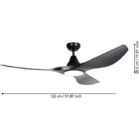 Вентилятор Eglo Portsea 35114 - Превью изображения №6 — Интернет-магазин Time-Shop