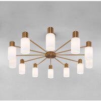 Люстра средней высоты Евросвет 70160/12 (латунь) - Превью изображения №3 — Интернет-магазин Time-Shop