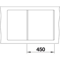 Кухонная мойка Blanco Metra 45 S-F 527290 (вулканический серый) - Превью изображения №4 — Интернет-магазин Time-Shop