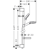 Душевой гарнитур  Hansgrohe Crometta Vario [26553400] - Превью изображения №2 — Интернет-магазин Time-Shop