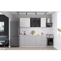 Шкаф напольный ДСВ Тренто С 700 (серый/серый) - Превью изображения №3 — Интернет-магазин Time-Shop