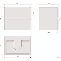  Дабер Тумба под умывальник 011 WeltWasser Deilbach 7517-60 (с подсветкой, белый древесный) - Превью изображения №2 — Интернет-магазин Time-Shop