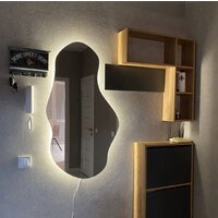 Зеркало EMZE Led 63x110 LED.NF.63.110.4K (с подсветкой, бесконтактное включение) - Превью изображения №2 — Интернет-магазин Time-Shop