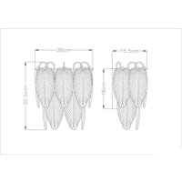 Бра Arte Lamp Evie A4052AP-2SG - Превью изображения №4 — Интернет-магазин Time-Shop