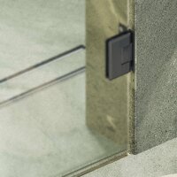 Душевая дверь MaybahGlass 195x70.5 MGD-519-6 (сатин стекло/черный) - Превью изображения №6 — Интернет-магазин Time-Shop