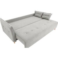 Диван Krones Цезарь 3 (велюр, светло-серый) - Превью изображения №4 — Интернет-магазин Time-Shop