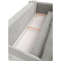 Диван Krones Цезарь 3 (велюр, светло-серый) - Превью изображения №3 — Интернет-магазин Time-Shop