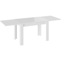 Кухонный стол Трия Норман тип 1 (белый/стекло белый глянец) - Превью изображения №2 — Интернет-магазин Time-Shop