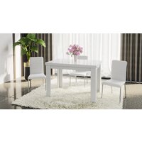 Кухонный стол Трия Норман тип 1 (белый/стекло белый глянец) - Превью изображения №4 — Интернет-магазин Time-Shop