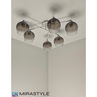 Припотолочная люстра Mirastyle MD-8124/6 WH+CR - Превью изображения №9 — Интернет-магазин Time-Shop