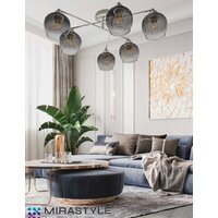 Припотолочная люстра Mirastyle MD-8124/6 WH+CR - Превью изображения №6 — Интернет-магазин Time-Shop