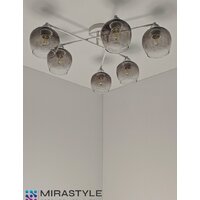 Припотолочная люстра Mirastyle MD-8124/6 WH+CR - Превью изображения №4 — Интернет-магазин Time-Shop