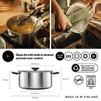 Кастрюля Fiskars Functional Form 1072317 - Превью изображения №5 — Интернет-магазин Time-Shop