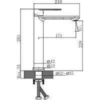 Умывальник Lauter 21493A + Moon 21СK81691C - Превью изображения №4 — Интернет-магазин Time-Shop