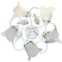 Припотолочная люстра Элетех Бонни 151 НПБ 01-5х60-153 Е14 1005404782 (белый/золото) - Превью изображения №5 — Интернет-магазин Time-Shop