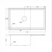 Кухонная мойка Emar EMB-124 PVD Nano Dark - Превью изображения №2 — Интернет-магазин Time-Shop