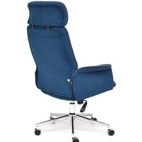 Офисное кресло TetChair Charm (флок, синий) - Превью изображения №4 — Интернет-магазин Time-Shop