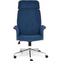 Офисное кресло TetChair Charm (флок, синий) - Превью изображения №2 — Интернет-магазин Time-Shop