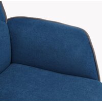 Офисное кресло TetChair Charm (флок, синий) - Превью изображения №7 — Интернет-магазин Time-Shop