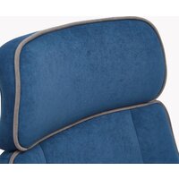 Офисное кресло TetChair Charm (флок, синий) - Превью изображения №6 — Интернет-магазин Time-Shop