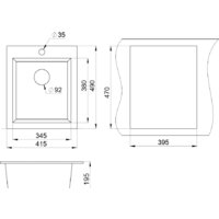 Кухонная мойка Granula 4201 (шварц) - Превью изображения №2 — Интернет-магазин Time-Shop