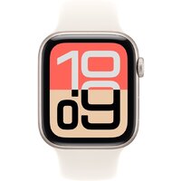 Умные часы Apple Watch SE 3 44 мм (алюминиевый корпус, звездный свет/звездный свет, спортивный силиконовый ремешок S/M) - Превью изображения №2 — Интернет-магазин Time-Shop