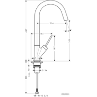 Смеситель Axor Starck 10822000 - Превью изображения №2 — Интернет-магазин Time-Shop