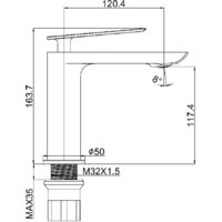 Смеситель Maxonor Pure Life PL1095-6 - Превью изображения №5 — Интернет-магазин Time-Shop