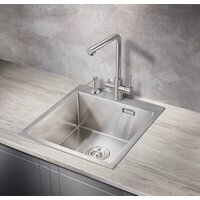 Кухонная мойка Milacio Denia 46 Steel MC.77470 (нержавеющая сталь) - Превью изображения №2 — Интернет-магазин Time-Shop